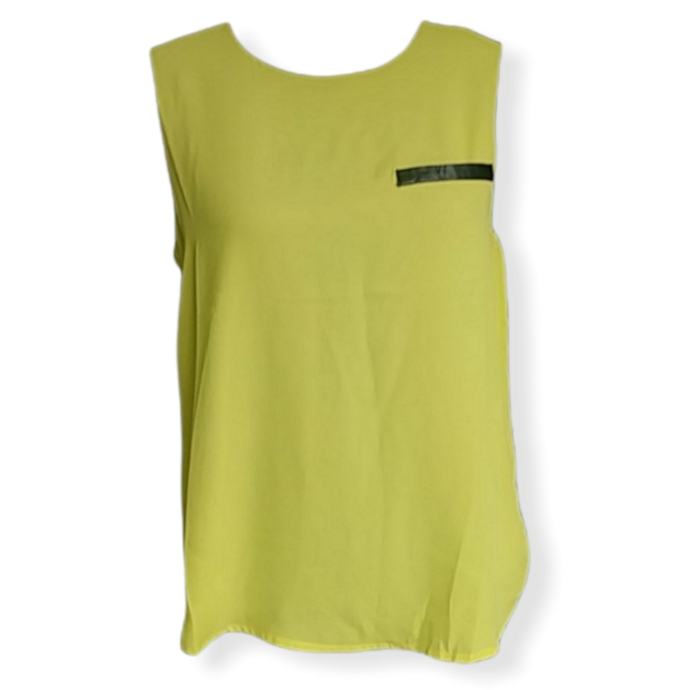 Intro Neon Green w/ Faux Leather Details